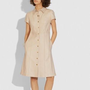 Coach Leather Dress 70s Trench